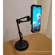 cellular Heavy Round Base Table Stand Arm Phone Tablet Holder